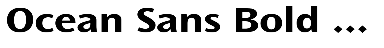 Ocean Sans Bold Extended